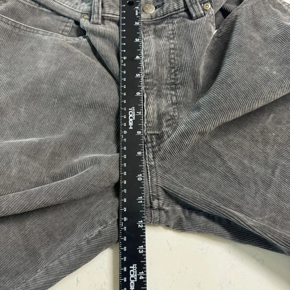 Eddie Bauer Corduroy Pants Mens 36x34 Gray Straight Leg Cotton 5-Pocket 0118